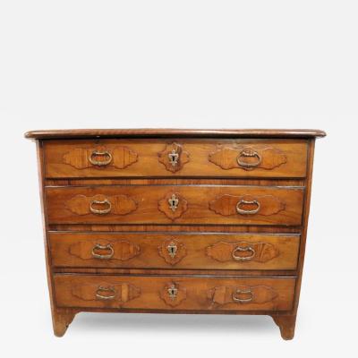 17th Century Italian Louis XIV Walnut Antique Chest of Drawers Restored