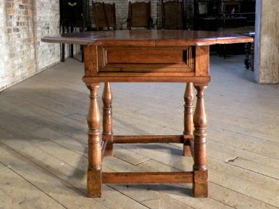 17th Century Italian Octagonal Walnut Center Table
