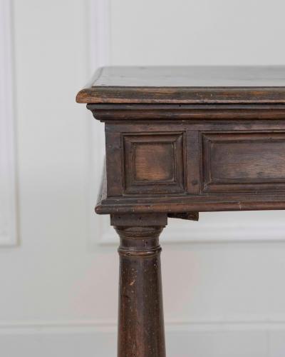 17th Century Italian walnut square side table