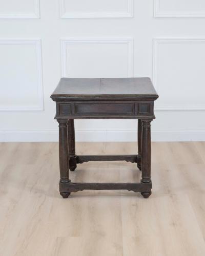17th Century Italian walnut square side table