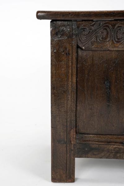 17th Century Joined Oak Coffer