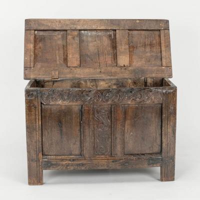 17th Century Joined Oak Coffer