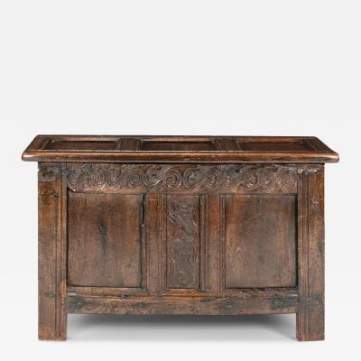 17th Century Joined Oak Coffer