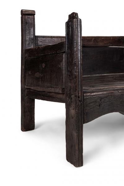 17th Century Spanish Oak Bench
