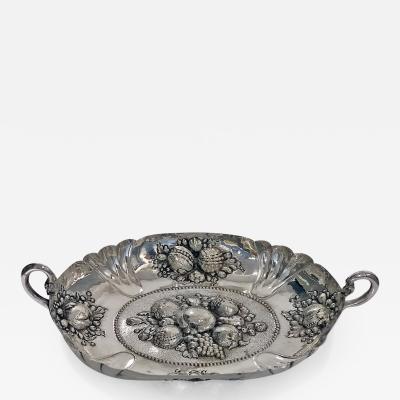 17th Century Style Silver Fruit Dish Germany Neresheimer C 1880