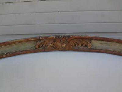 17th Century Venetian Painted and Parcel Gilt Gondola Sofa