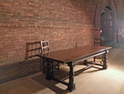 17th Century Walnut Bolognese Italian Baroque Dining Table