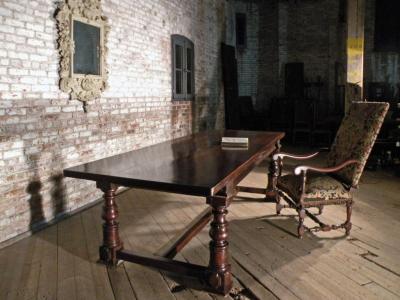 17th Century Walnut Bolognese Italian Baroque Dining Table