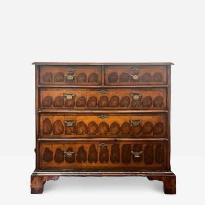 17th Century William and Mary Oyster Veneered Chest