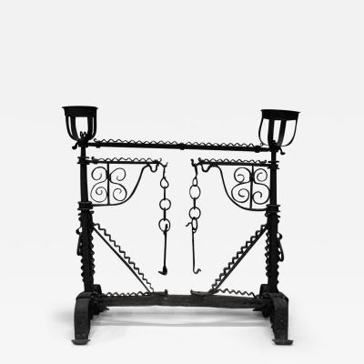 17th Century Wrought Iron Fireguard Italy