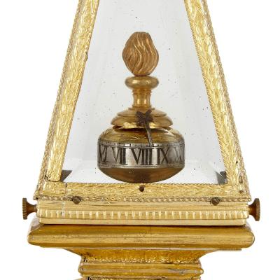 17th Century obelisk shaped table clock