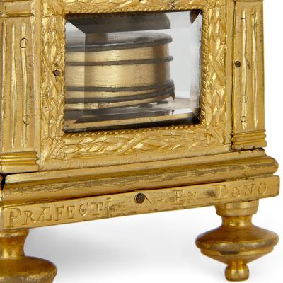 17th Century obelisk shaped table clock