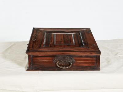 17th c Dutch Colonial Macassar Ebony Document Box