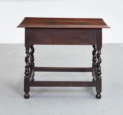17th c English Corkscrew Leg Table