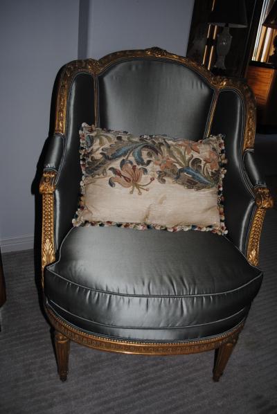 17th c Italian Baroque Embroidered Pillow