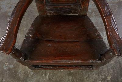 17th c Rising Sun and Thistle Scottish Armchair