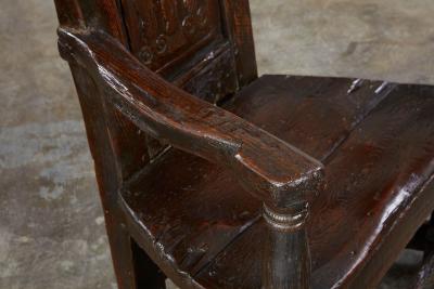 17th c Rising Sun and Thistle Scottish Armchair