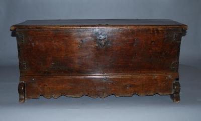 17th century Continental walnut cassone