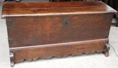 17th century Continental walnut cassone
