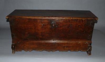 17th century Continental walnut cassone