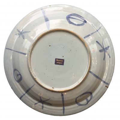 17th century Dutch Delftware Chinoiserie plate