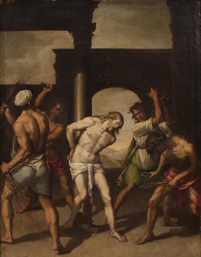 17th century Italian painting Flagellation of Christ