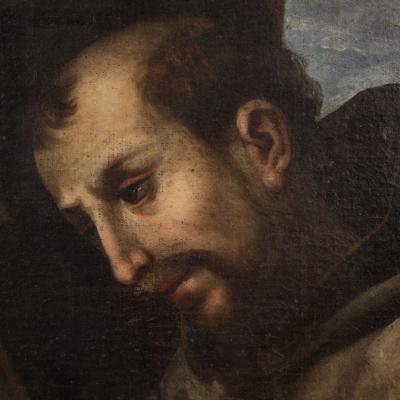 17th century Italian painting Saint Francis of Assisi