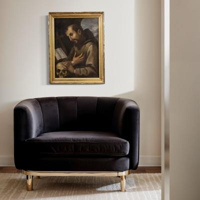 17th century Italian painting Saint Francis of Assisi