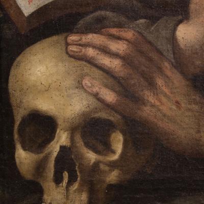 17th century Italian painting Saint Francis of Assisi