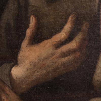 17th century Italian painting Saint Francis of Assisi