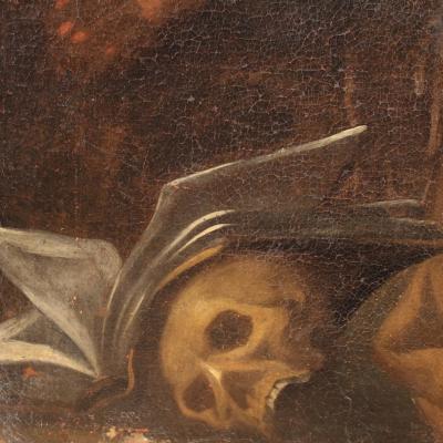 17th century religious painting Saint Francis of Assisi