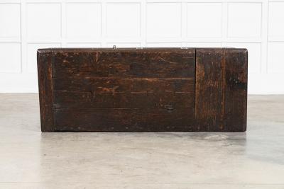 17thC English Panelled Oak Coffer