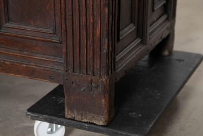 17thC English Panelled Oak Coffer