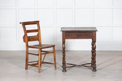 17thC William Mary Oak Fruitwood Lowboy Side Table