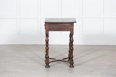17thC William Mary Oak Fruitwood Lowboy Side Table