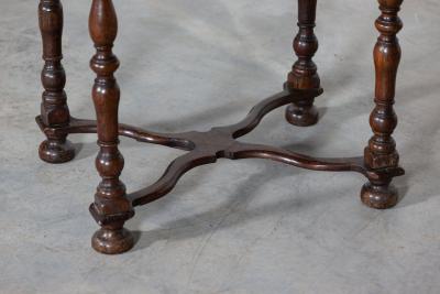 17thC William Mary Oak Fruitwood Lowboy Side Table