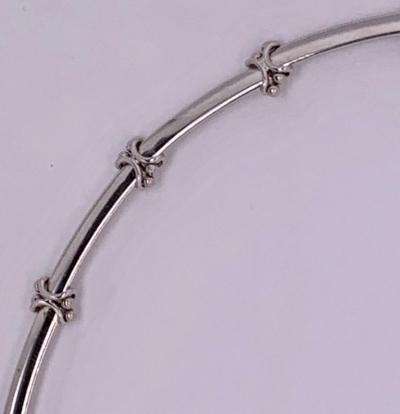 18 Karat White Gold Necklace with 1 Karat Diamonds 16 19 Grams Total Weight