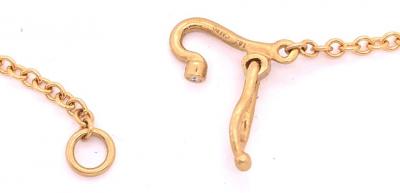 18 Karat Yellow Gold Caleo Chrysoprase Pendant Necklace