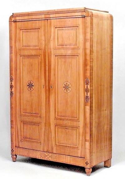 1830 Austrian Viennese Biedermeier Armoire Cabinet