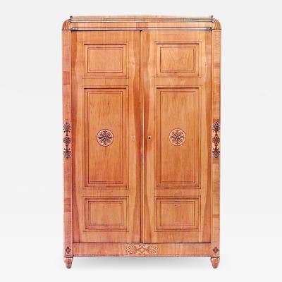 1830 Austrian Viennese Biedermeier Armoire Cabinet