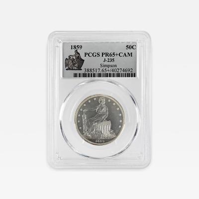 1859 50C J 235 Patterns PCGS PR65 CAM POP 1 0