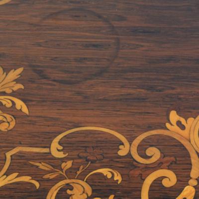 1880s French Table with Marquetry and Ormolu Mounts