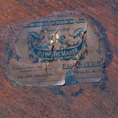 1880s French Table with Marquetry and Ormolu Mounts