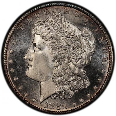1881 S 1 Morgan Dollar PCGS MS67PL CAC