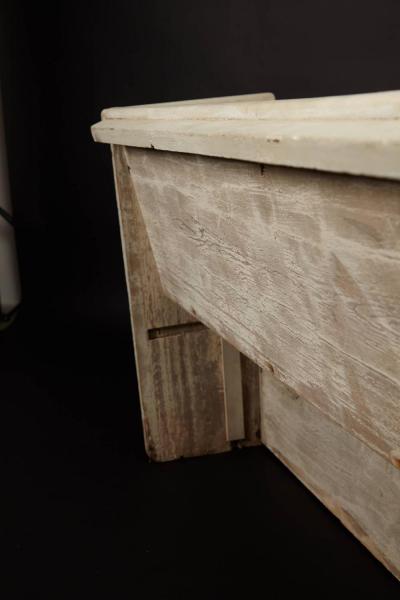 1890s White Washed Church Pew