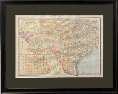 1894 Texas Map