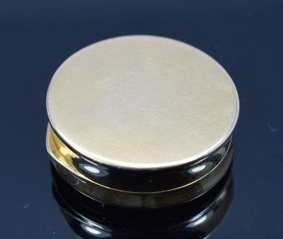 18K Gold Guilloche Enamel Astrological Pill Box