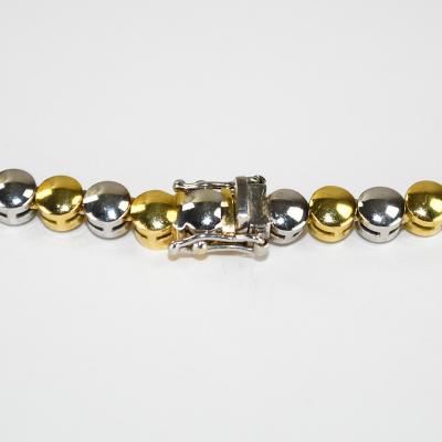 18K Two Tone Gold Diamond Necklace 2 45ct