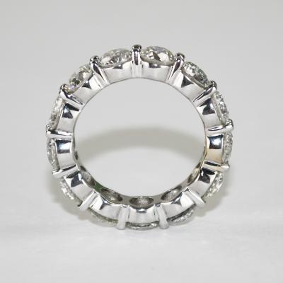 18K White Gold Diamond Eternity Ring 5 00ct