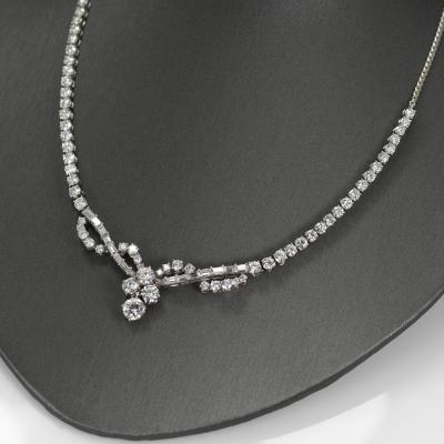 18K White Gold Diamond Necklace 8 81tdw 22g
